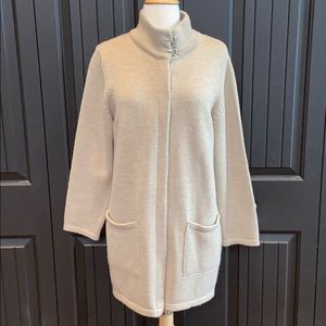 Italian merino wool blend coat